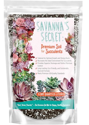 GARDENWISE Premium Organic Succulent Potting Mix – Well-Draining Indoor Plant Soil – Safe, Eco-Friendly, UV-Treated – Perfect for Succulents, Aloe, and Cacti – Handcrafted in the USA (1 Quart) - color: Succulent Soil, size: 1 quart