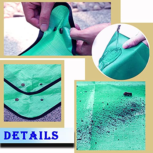 Plant Repotting Mat for Indoor Plants Potting Soil, 43" X 29" Large Plant Repotting Potting Tray, Portable Potting Mat Gardening Tray for House Plants Succulents, with 15 Pieces Pot Hole Mesh Pads