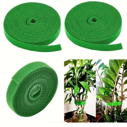590.55 Inches / 3 Rolls Reusable Plant Ties - Green Flexible Support Straps for Vines, Flowers and Garden Plants - Ideal for Indoor and Outdoor Use, The Top Choice for Gardening Enthusiasts