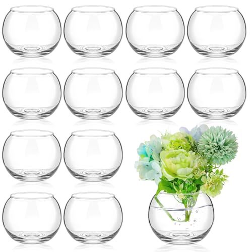 12 Pcs Fish Bowl Bubble Vase Bulk,3.5" h X 3.94" w - size: 3.5"H x 3.94"W