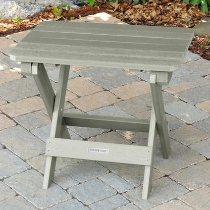 highwood AD-TBS1-EUC Folding Adirondack Side Table, Eucalyptus - color: Eucalyptus
