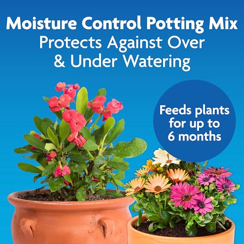 Miracle-Gro Moisture Control Potting Mix, 16 qt. (2-Pack) - size: 2-Pack, style: 16 qt.