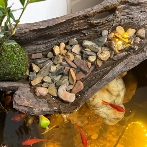 Aquarium Gravel, 10lbs Fish Tank Rocks, 1.2-2.4 inches | Aquascape Substrate for Turtle Tank, River Rocks, Safe for Aquariums, Terrariums - size: 1.2 - 2.4 inches