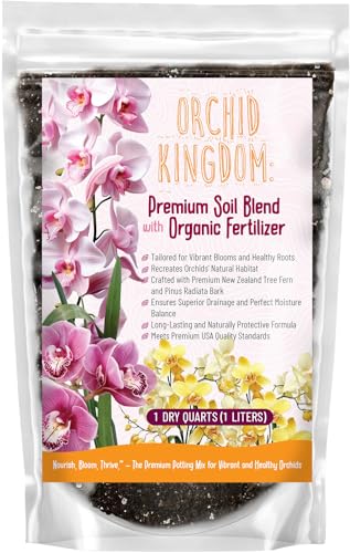 GARDENWISE Orchid Potting Mix – Orchid Bark, Sphagnum Moss, Tree Fern & Perlite for Repotting Phalaenopsis Orchids, Indoor Plants, Orchid Soil Medium – Sustrato para Orquídeas (1 Quart) - color: Orchid Potting Mix, size: 1 quart