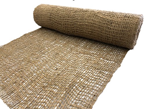 AK Trading CO. Jute Erosion Control, Soil Saver Mesh Blanket - 48" Wide x 5 Yards (15 feet Long) - 60 Sq. Ft. Coverage - size: 5 Yard