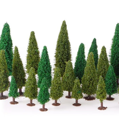 Skylety 35 Pcs Miniature Model Trees,Green,Tree - color: Green, size: Tree