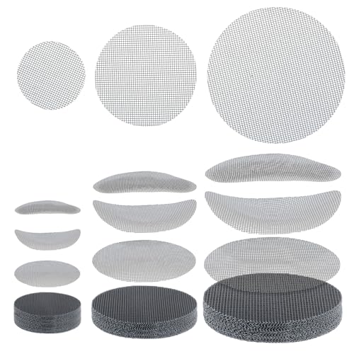 Tyqour 150 Plastic Mesh Sheet Drainage Mesh 1 2 3 Inch Flower Pot Hole Mesh Pad Round Pot Hole Mesh Pad Reusable Bonsai Bottom Grid Mat Bonsai Gardening Grid Prevent Soil Leaking Gardening Essentials