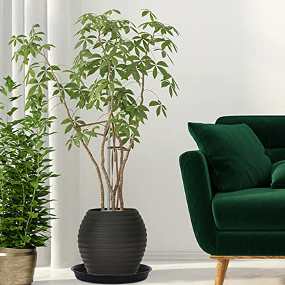 4 Pack 15 Inch Plant Saucer Plastic Plant Saucer Drip Trays Plant Saucers for Indoors Outdoor Plant (15 inch 4Pack) - color: 15 Inch 4pack
