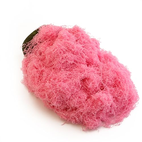 Caiyjhao Artificial Moss Crafts Fake Bryophytes, Dark Pink, 3.5oz - color: dark pink