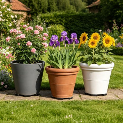 12 Pack Large 2" Wide x 0.6" Solid Square Rubber Pots Feet - color: 12 Count
