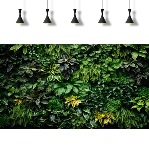 2 Packs Rock Wall Reptile Tank Background Lush Green Tropical Leaves Aquarium Background Nature's Embrace Tropical Green Plants Fish Tank Backgrounds Moss Wall Reptile Enclosure Backgrounds 36x18in - color: Green, size: 36(W)x18(H)in