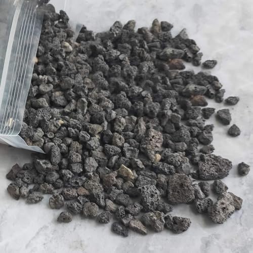 Lava Rocks for Plants -100% Pure Volcanic Rock No Dyes or Chemicals-Best Lava Stones Top Dressing for Cacti Succulents Plants,Bonsai (Black, 15LBS) - color: Black, size: 15LBS