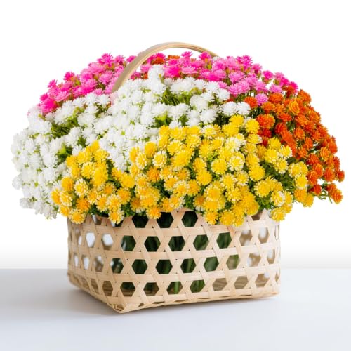 RAINFLOW Baby Breath Flowers Artificial - 100pcs Tiny Artificial Flowers - color: Multi Color, size: 100 PCS