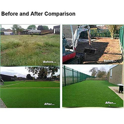 Petgrow Artificial Grass Rug 6.5 FT x10 FT(65 Square FT), Realistic Indoor Outdoor Garden Lawn Landscape Patio Synthetic Turf Mat- Thick Fake Faux Grass | Custom Size Turf /SGS Report ,1.38Inch Pile Height - size: 6.5 FT x 10 FT (65 Square FT)