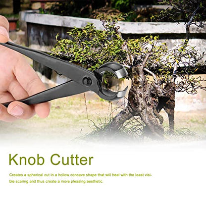 Bonsai Concave Cutter Tools, 8.4in Gardening Scissors Shears Pruning | Manganese Steel Alloy Sharp Blade Round Edge Knob Cutting Pruner For Tree Live(210mm/8.27inch)