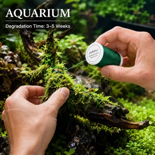Java Moss Thread, 656 ft Cotton Line for Aquariums & Terrariums