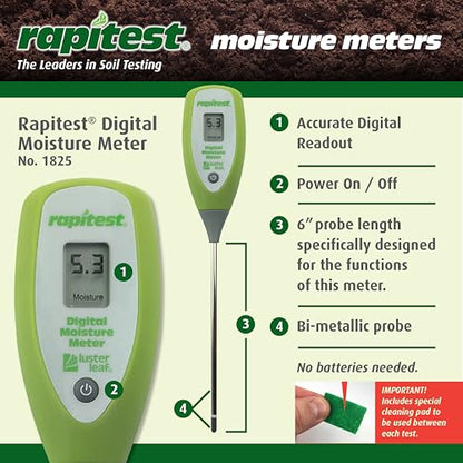 Luster Leaf Digital Moisture Meter - size: Pack of 1, style: Digital Moisture Meter