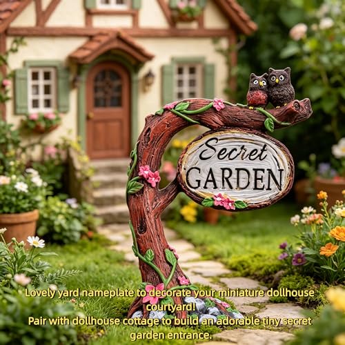 Fairy Garden Accessories,Fairy Garden Accessories Outdoor,Fairy Garden - style: C - Garden Signpost