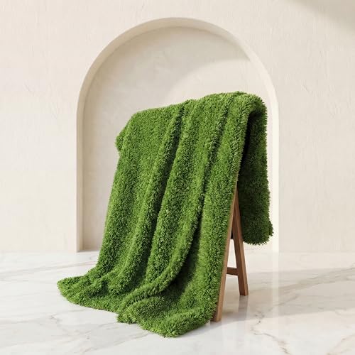 Artificial Moss Carpet 39.37x39.37 Inches -Green Realistic Soft Fake Grass Mat, Moss Wall Panel for Indoor Outdoor Use, Patio Grass for Balcony Decor (Green) - color: Green