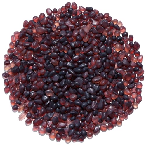 QYGL Sea Glass Stones - 0.9LB Purple Frosted Glass Pebbles Gemstones - color: Purple