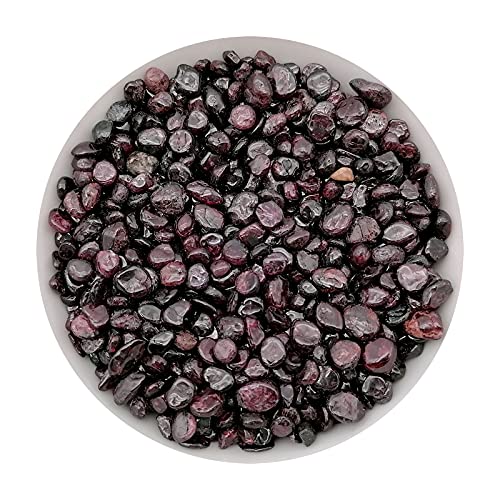 335g Assorted Garnet Quartz Crystals Rocks Garnet Crushed Crystal Quartz Tumbled Rocks and Crystals - color: Garnet