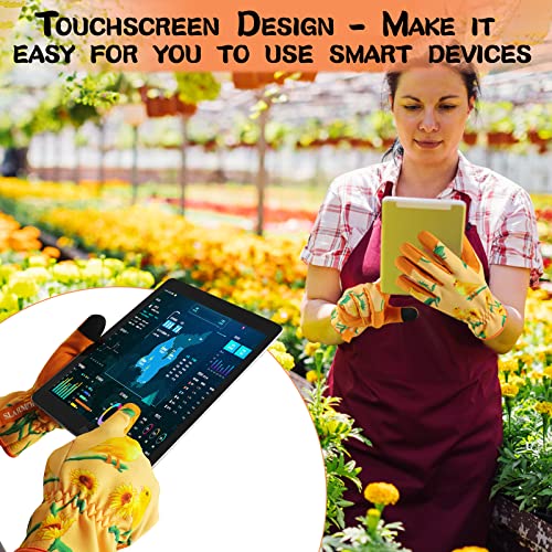 Gardening Gloves for Women, Garden glove, Garden Gifts for Gardener - size: Small, style: B-canary