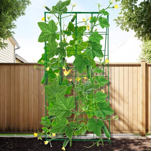3 Packs Foldable Cucumber Trellis, 23.6" W x 54" H