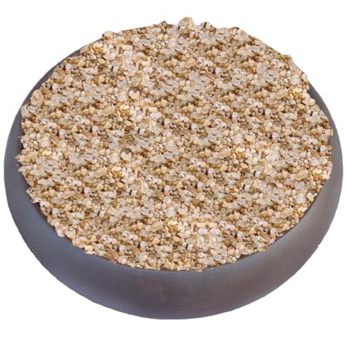 18 Pounds Coarse Silica Sand Succulent and Cactus Bonsai Stones Soil Cover Gravel for Indoor Outdoor Plants Natural Decorative Rocks for Fairy Gardening, Vase Fillers, Aquariums, Carnivorous Plant Mix - size: 0.15-0.24 inch, style: Coarse silica sand/ 18