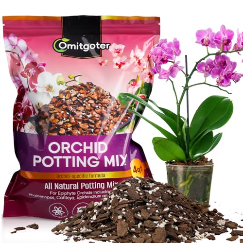 Organic Orchid Potting Mix 1qt, Mixture of Orchid Bark and Perlite, Specifically Formulated for Orchids - color: Orchid Soil, size: 1qt