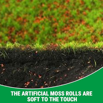 Maxmartt Fake Moss for Crafts 39" x 39" Faux Moss Mat for Plants Indoor Green Artificial Moss Rug for Decorating Planters Crafts DIY Table Centerpieces Fairy Garden Floral Wedding 100 x 100cm