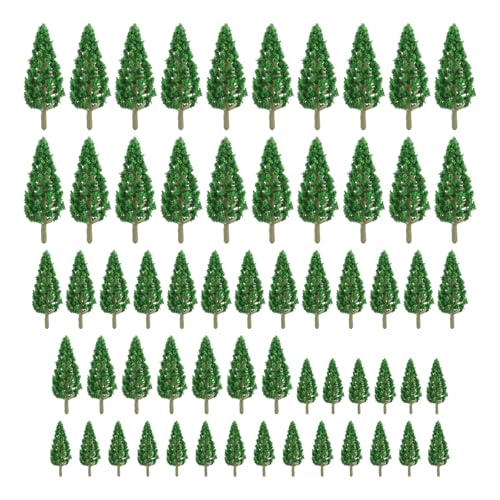 60pcs Model Trees 1.37-2.16" Mixed Diorama Model Tree Colourful Flower Trees Grass Architecture Mini Trees for Crafts Building Model Railway Scenery Landscape Supplies (Style 05) - color: Style 5