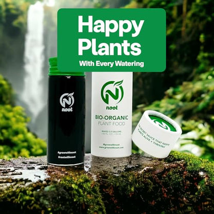 Noot 'Keep House Plants Alive' Bio-Organic Plant Food Liquid Fertilizer, Makes 3.5 Gallons, Root Boosting Mycorrhizae, Fast Growth for Monstera, Aroid, Succulent, Orchid - Use Every Watering (1 Vial) - size: Noot Plant Food (Makes 3.5 Gallons)