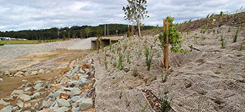 Jute Erosion Control, Soil Saver Mesh Blanket - 48" Wide x 20 Yards (60 feet Long) - 240 Sq. Ft. Coverage - size: 20 Yards