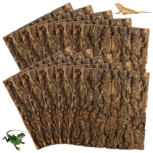 STARVAST 10PCS Cork Terrarium Background 7.8x7.8in for Reptile - size: 10PCS-7.9×7.9in