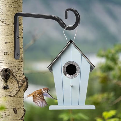 Plant Hangers Outdoor, 4 Pack 6 Inch Plant Hooks for Wall Hanging Plants | Metal Hanging Plant Bracket. Holds up to 44 lbs. For Hanging Plants, Bird Feeder, Flower Basket, Wind Chimes, Indoor Outdoor