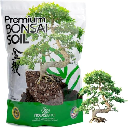 Novaterra Bonsai Potting Soil Mix for Indoor Bonsai Trees, 2.4 Quarts - color: Bonsai Soil