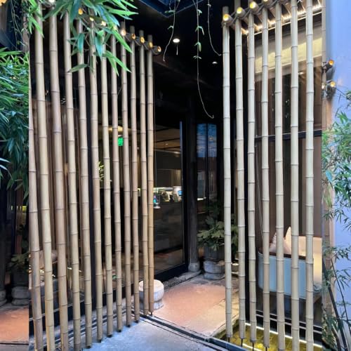Natural Bamboo Plant Stake (Approx 8ft 10pcs 1") Sturdy Bamboo Poles, Durable Plant Bamboo Stake, Garden Climbing Plant Bracket. - size: 93in-10PCS