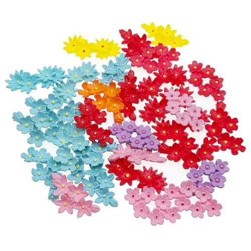 Cayway 30 PCS Mini Resin Flowers, Micro Landscape Miniature Flower, Mini Accessories Flowers for DIY Art Crafts, Zen Garden, Micro Landscaping Decoration - color: Flower-2