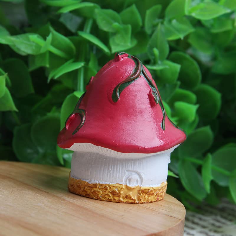 Wixine 2Pcs Miniatures DIY Crafts Fairy Figurines Mini House Garden Decoration Micro Landscape Resin