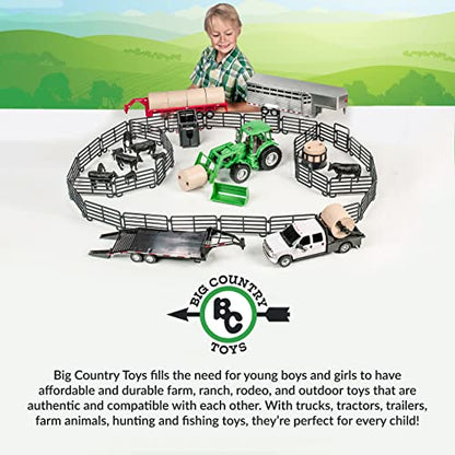 Big Country Toys 12-Piece Ranch Set - Farm Animal Toys for 3 Year Old Boys and Girls - Toy Figures & Playsets - style: 12-Piece Ranch Set