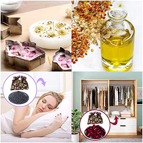 20 Bags Dried Flowers,100% Natural Dried Flowers Herbs Kit for Soap Making, DIY Candle Making,Bath - Include Rose Petals,Lavender,Don't Forget Me,Lilium,Jasmine,Rosebudsand More - color: 20 Bags*10g