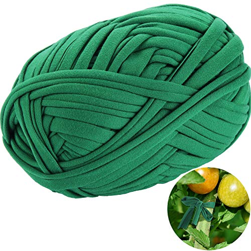 BBTO Garden Twine Soft Plant Tie Green Garden String Tree Tie Stretchy Gardening Tape Plant Support for Home Tying Climbing Plants Veggies Flower Supplies Craft 98 Feet/roll(1 Roll)
