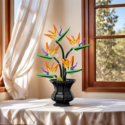 Bird of Paradise Building Set, Botanical Flower Model Kit, Gift for Adults - color: Bird of Paradise Flower