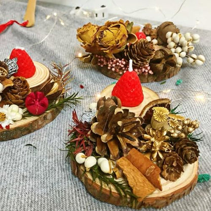 Sancodee 8 Pcs Large Unfinished Wood Slices, 6-7 Inches Wood Slabs for Centerpieces Natural Wooden Circle, DIY Wood Centerpieces for Tables Wedding Party Door Sign Decor - size: 6" - 7"