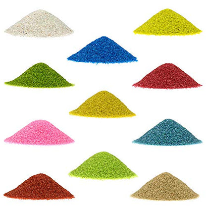 NW Wholesaler - 2 lbs Bright Fine Floral Sand for Vases, Planters and Pots, Terrariums, Aquariums, Fairy Garden, and Arts & Crafts - 13 Colors Available (Citrus Lime) - color: Citrus Lime