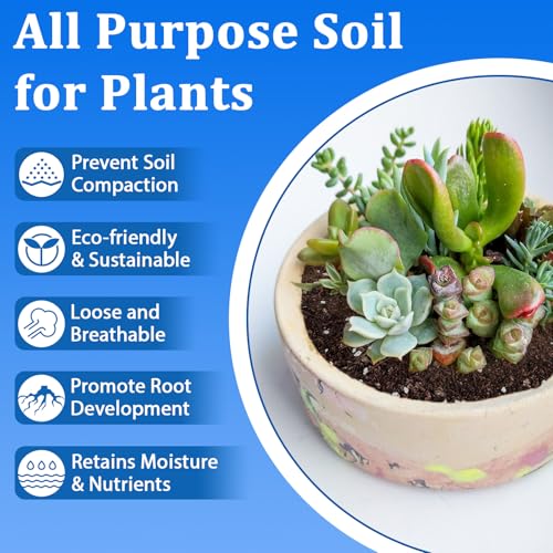 Halatool 6QT Potting Soil Mix, Indoor & Outdoor Plants, Succulents, Orchids - size: 6 qt