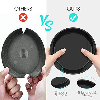 6 Pack Plant Saucer 4 6 8 10 12 14 16 18 20 22 Inch Plastic Plant Tray, Sturdy and Durable Flower Pot Container Accessories Plant Pot Saucers for Indoor and Outdoor (10 Inch, Black) - size: 10 Inch