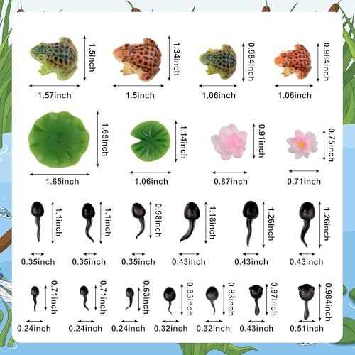 30Pcs Mini Resin Pond Accessories Miniature Floating Lotus Water - color: Pond Accessories1