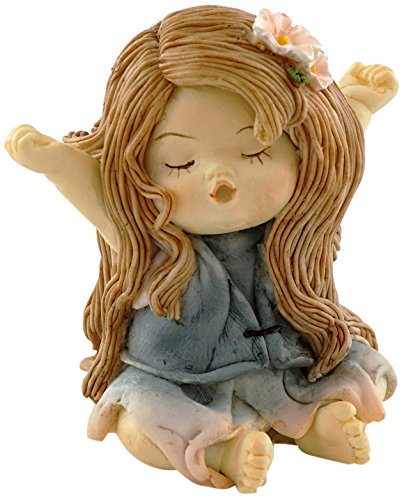 Top Collection Miniature Fairy Garden and Terrarium Statue, Little Fairy Yawning - color: Little Fairy Yawning