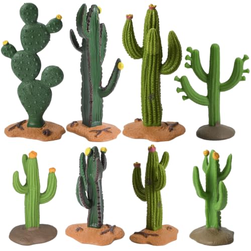 ONEST 8 Pieces Model Mini Fake Cacti for Home Decoration Miniature Landscape Landform Diorama Project - color: Cacti